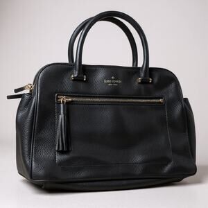 Kate Spade Chester Street Kalen Satchel Black Pebble Leather Medium Bag